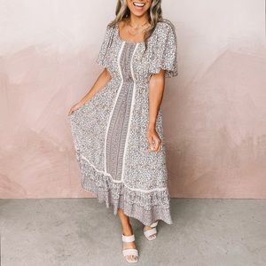 NWT! Ruthie Grace Boutique Genie Floral Midi Dress